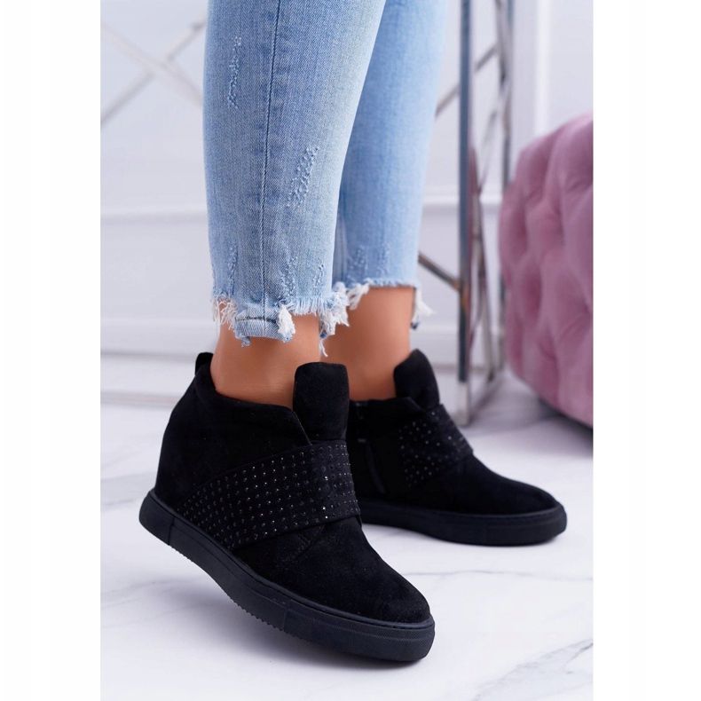 Dam Sneakers Black Lu Boo Paljetter PinkSugar svart 1