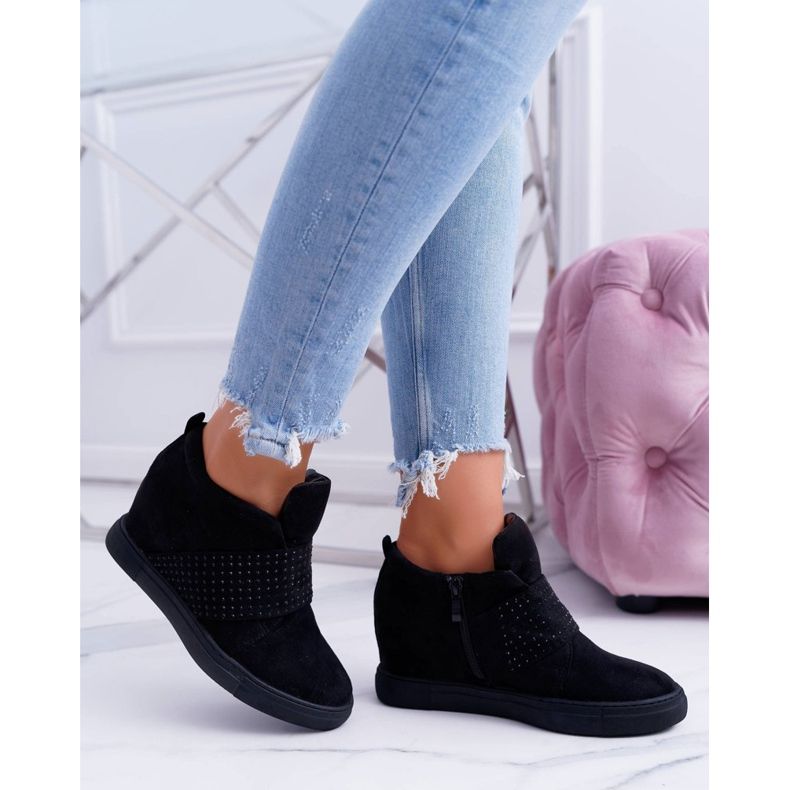 Dam Sneakers Black Lu Boo Paljetter PinkSugar svart 2