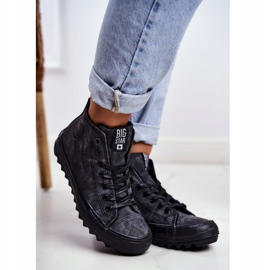 Dam Sneakers Big Star High Warmed Black GG274069 svart 1