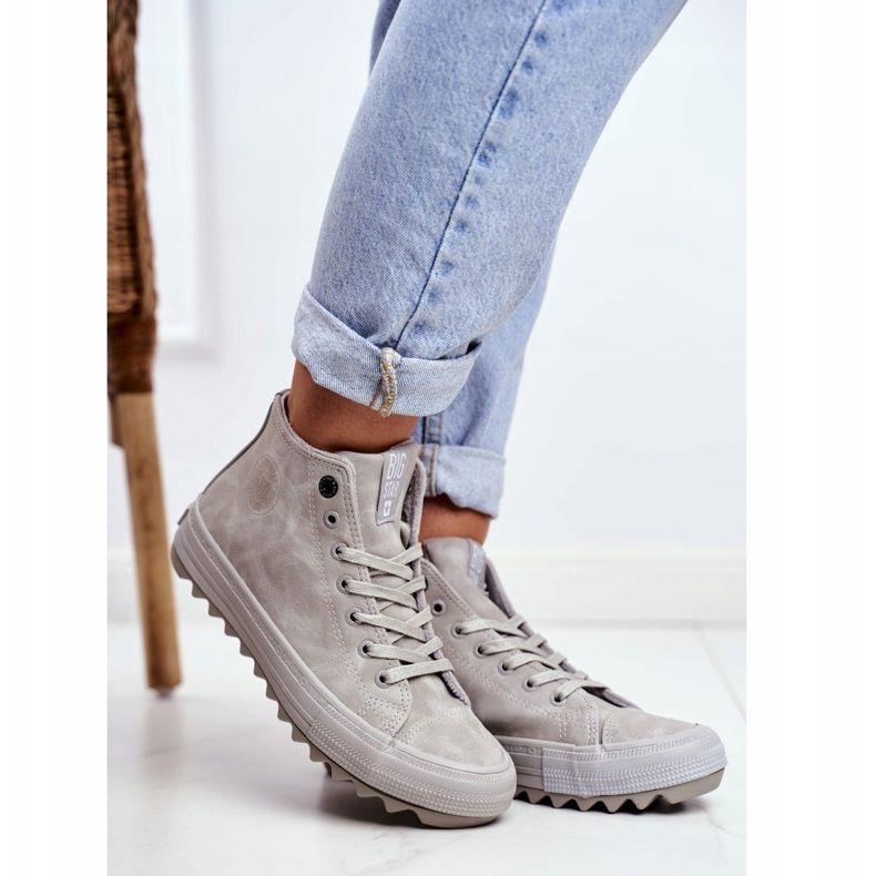 Dam Sneakers Big Star High Warm Grey GG274070 grå 1