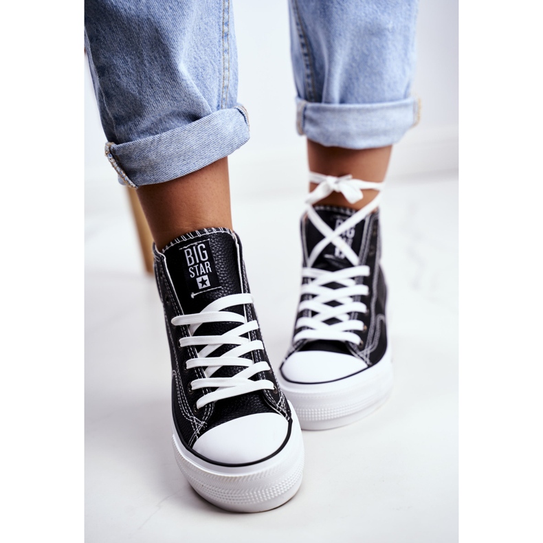 Dam Sneakers Big Star Black GG274012 svart 2