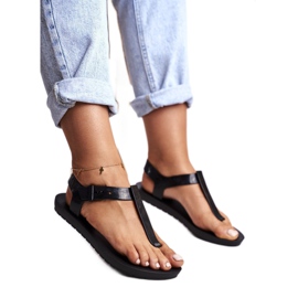 Doftande gummisandaler för kvinnor ZAXY Black DD285039 svart 1