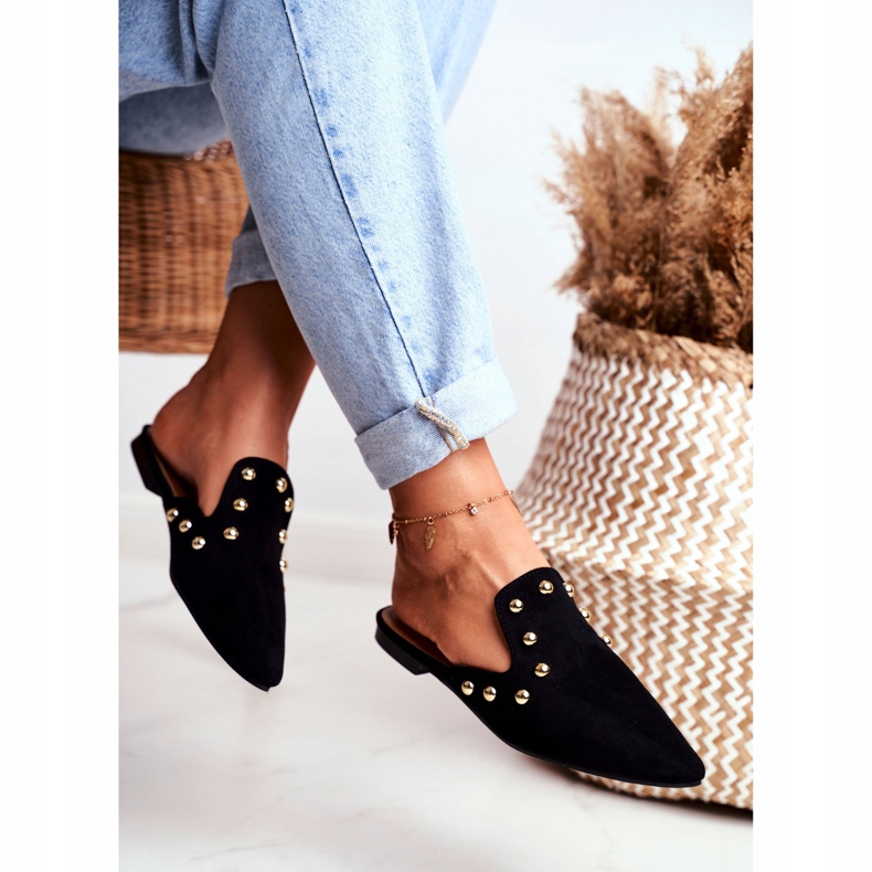 Lu Boo Sandaler för svarta mocka Seniorita 2