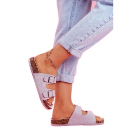 EVE Dam tofflor på kork med spännen grå Si Senor 3