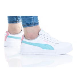 Puma Carina L Jr 370677 06 vit orange 1
