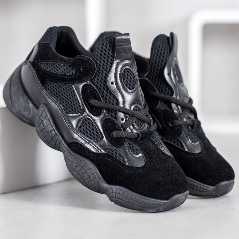 SHELOVET Svarta sneakers 2