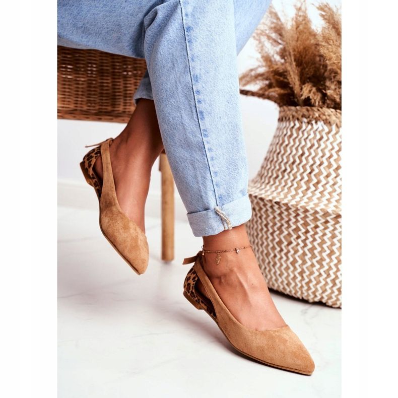 Lu Boo Ballerina I Spitz Suede Camel Better brun 2