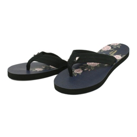 American Club Amerikanska damskum flip-flops JP04 svart rosa 1