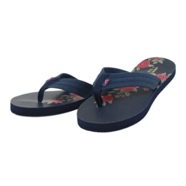 American Club Amerikanska damskum flip-flops JP04 röd marinblå 1