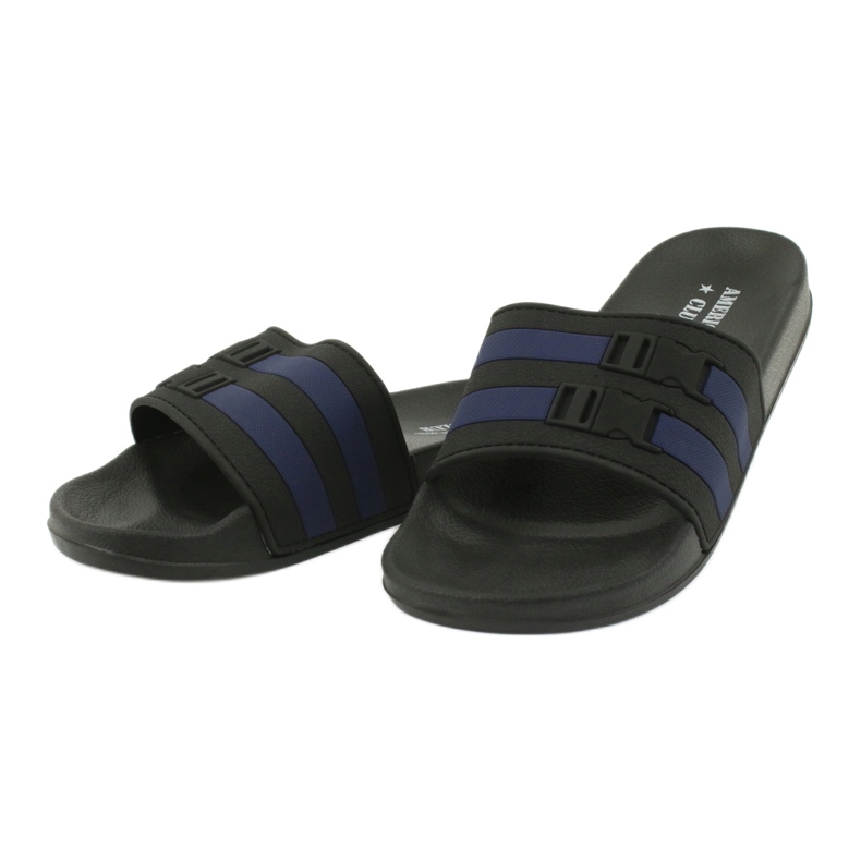 American Club Skum flip flops på NH16 Black/Navy Black Beach svart 1