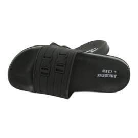 American Club Amerikanska NH15 tofflor i poolen för män svart 3