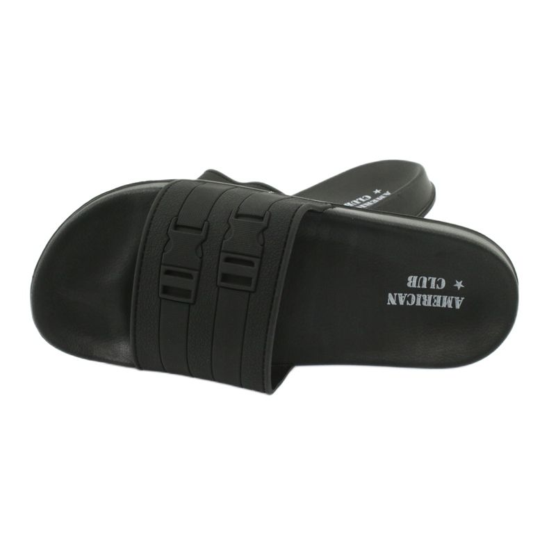 American Club Amerikanska NH15 tofflor i poolen för män svart 3