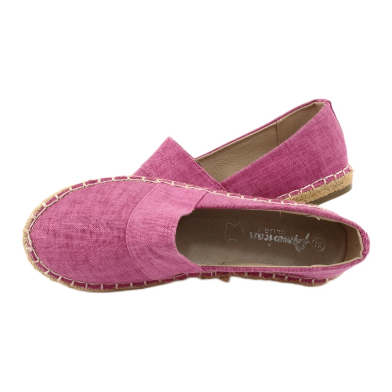 American Club Amerikanska espadrillor för flickor rosa 4