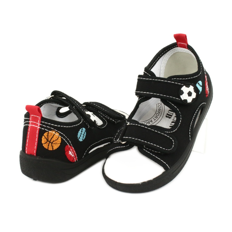 American Club Sandaler pojkar amerikanska TEN27 tofflor boll svart 3