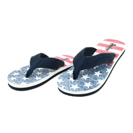American Club Amerikanska lätta skum flip-flops JP05 marinblå 2
