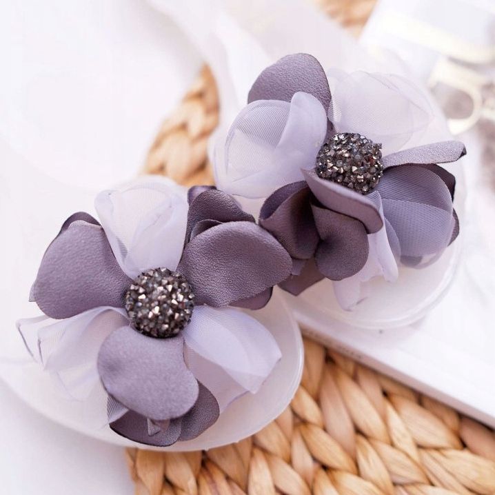 Lu Boo | Gummi Ballerinas Meliski Blommor Vit Candela färglös 3