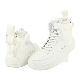 Big Star High Eco-Leather Sneakers Białurówka White vit 5