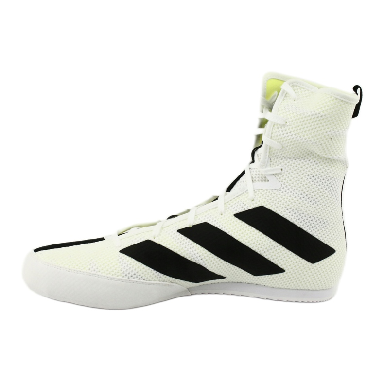 Adidas Box Hog 3 boxningsskor vita svart gul 1