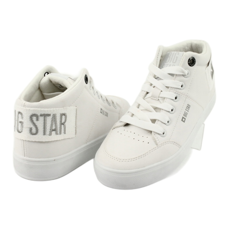 High Sneakers Big Star EE274352 vit grå 4