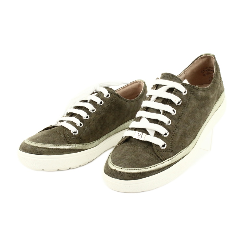 Caprice damskor i läder 23654 grön 2