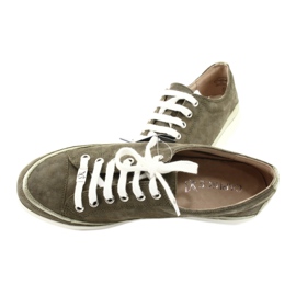 Caprice damskor i läder 23654 grön 3