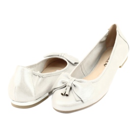 Caprice ballerinas damskor 22111 silver grå 3