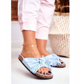 BUGO Kvinnors blå tofflor på Cork Fringe Marina 2