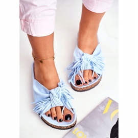 BUGO Kvinnors blå tofflor på Cork Fringe Marina 1