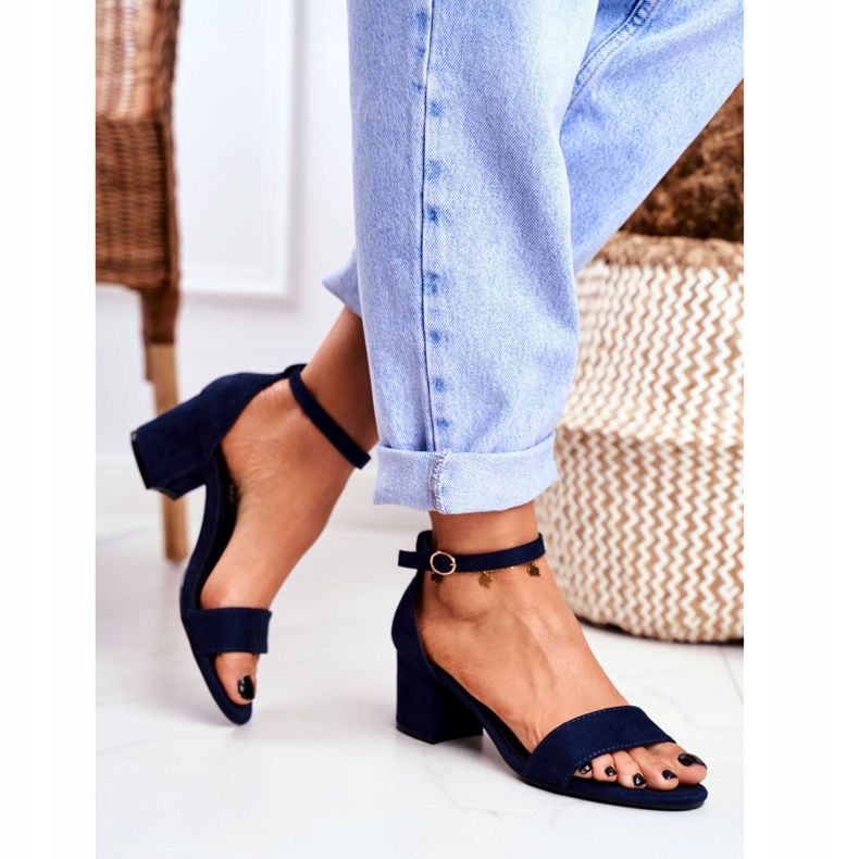 BUGO Dam Sandaler Mocka Marinblå Oh Baby! 2