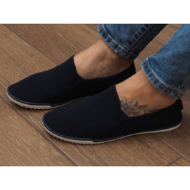 Lycra BL180 Navy Slip-On Sneakers marinblå 1