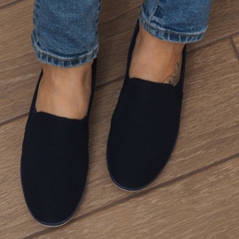 Lycra BL180 Navy Slip-On Sneakers marinblå 2