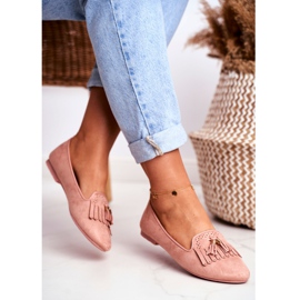 BUGO Dam Loafers Pink Lords Fringes Therese rosa 2