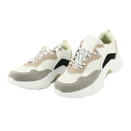 SEA Kvinnors sportskor Sneakers Vit och Beige Mindanao brun svart grå 3