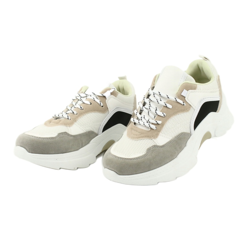 SEA Kvinnors sportskor Sneakers Vit och Beige Mindanao brun svart grå 3