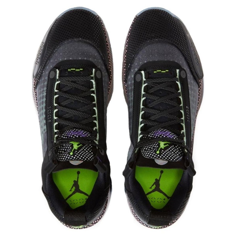 Nike Air Jordan Xxxiv Low Black Vapor Green M CZ7750-003 mångfärgad svart 2