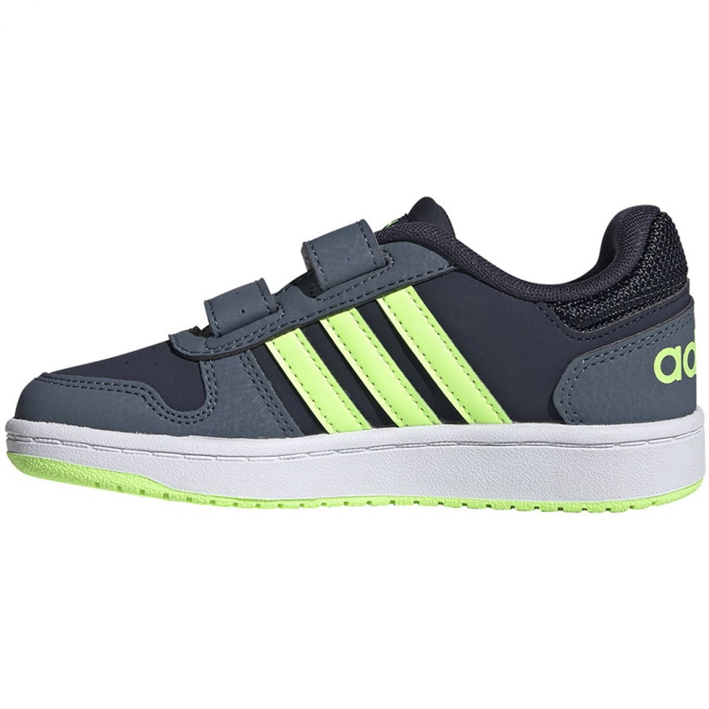 Adidas Hoops 2.0 Cmf Jr FW4930 skor marinblå mångfärgad 2