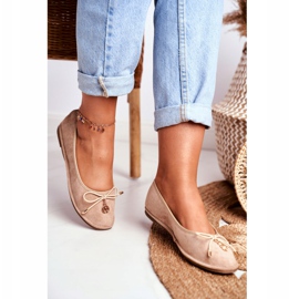 Ballerinor för kvinnor Lu Boo mocka Beige Layla 2