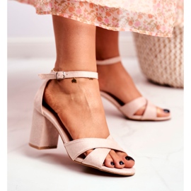 BUGO Sandaler för kvinnor Mocka Beige Lady Million 2