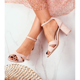 BUGO Sandaler för kvinnor Mocka Beige Lady Million 1