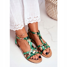 PS1 Kvinnors sandaler Elegant grön orientalisk brooke 3