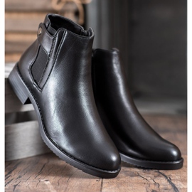 J. Star Bekväma platta stövlar svart 1