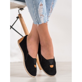 SHELOVET Svarta Slipons 1