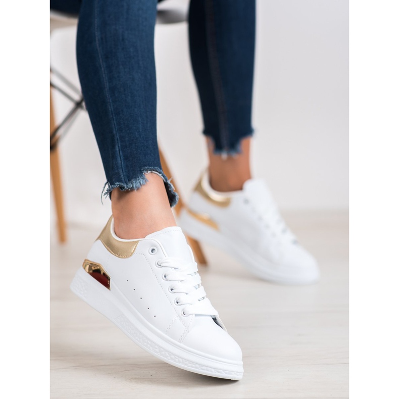 SHELOVET Trendiga sportskor vit 1