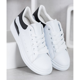 SHELOVET Trendiga sportskor vit 2