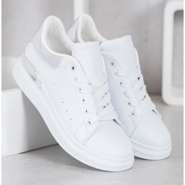 SHELOVET Trendiga sportskor vit 2