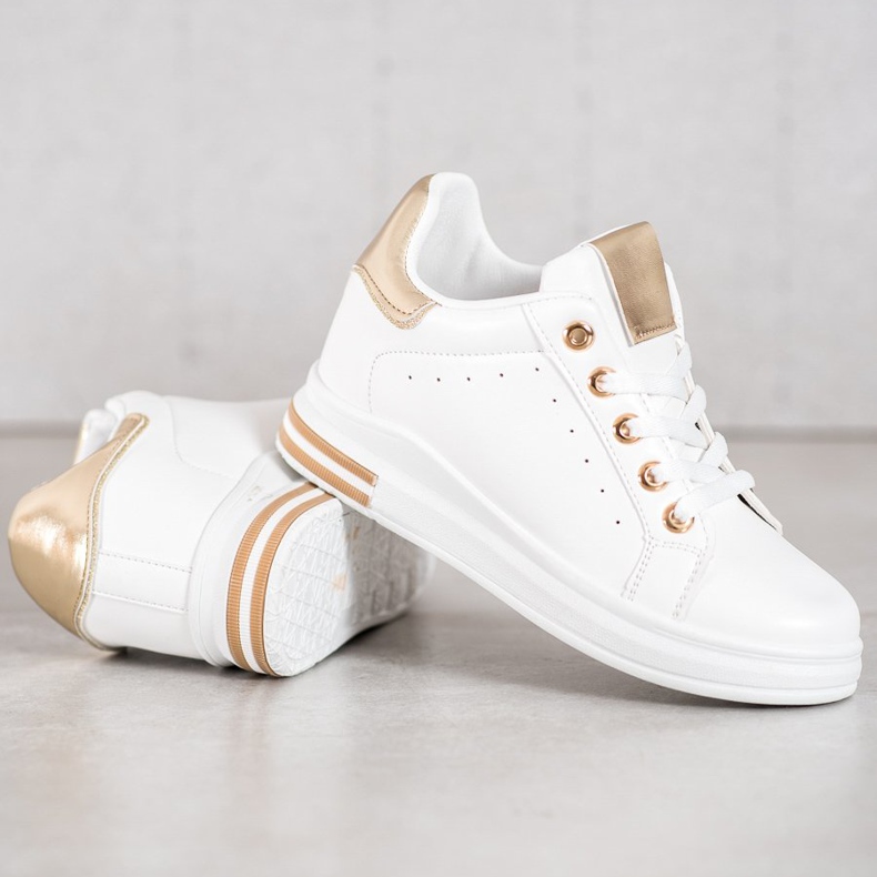 SHELOVET Snygga vita sneakers 2