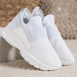 SHELOVET Sports Slip-On Sneakers vit 1