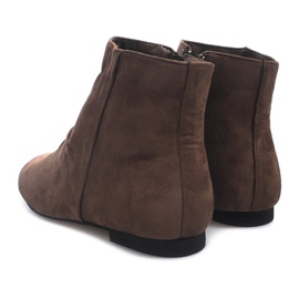 Suede Booties Chelsea stövlar 7-121 Khaki kaki 1