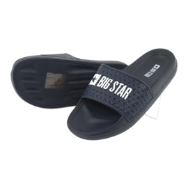 Big Star Pojkeskum flip flops för GG374802 Navy Blue Beach vit marinblå 2