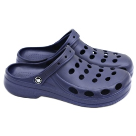 Flameshoes Tofflor Herr Sandaler Marinblå Crocs 1
